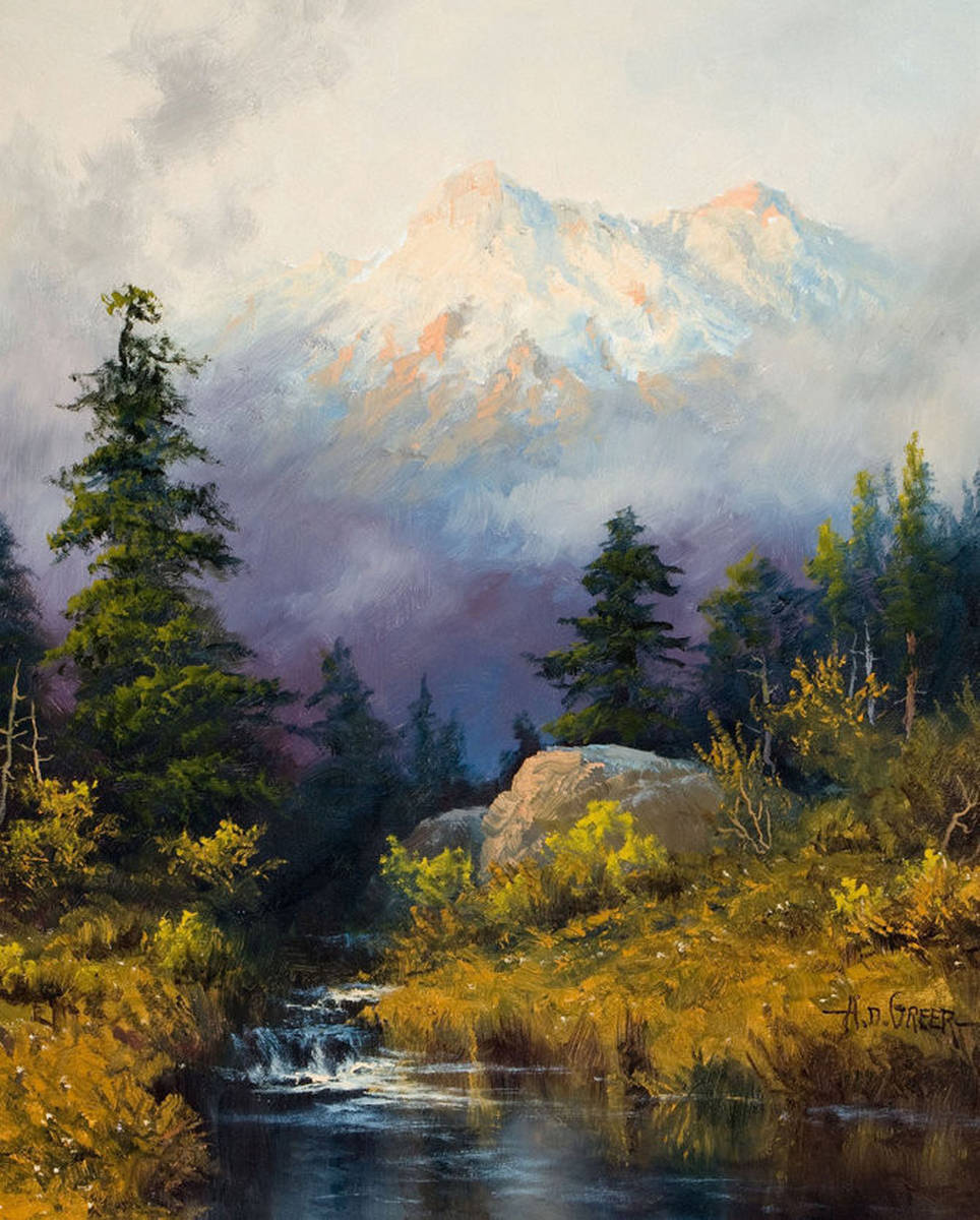 美国艺术家A.D. Greer风景油画作品欣赏